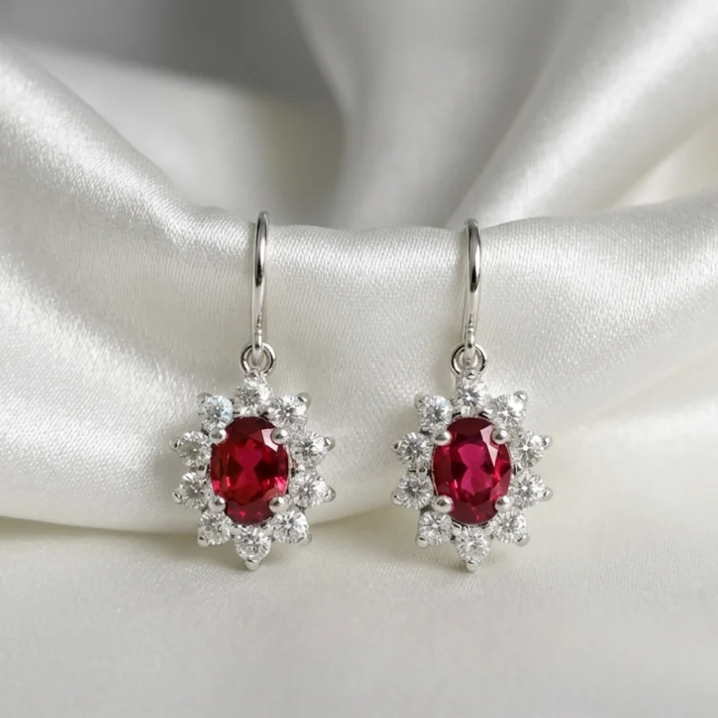 Red Garnet Crown Jewel Drops