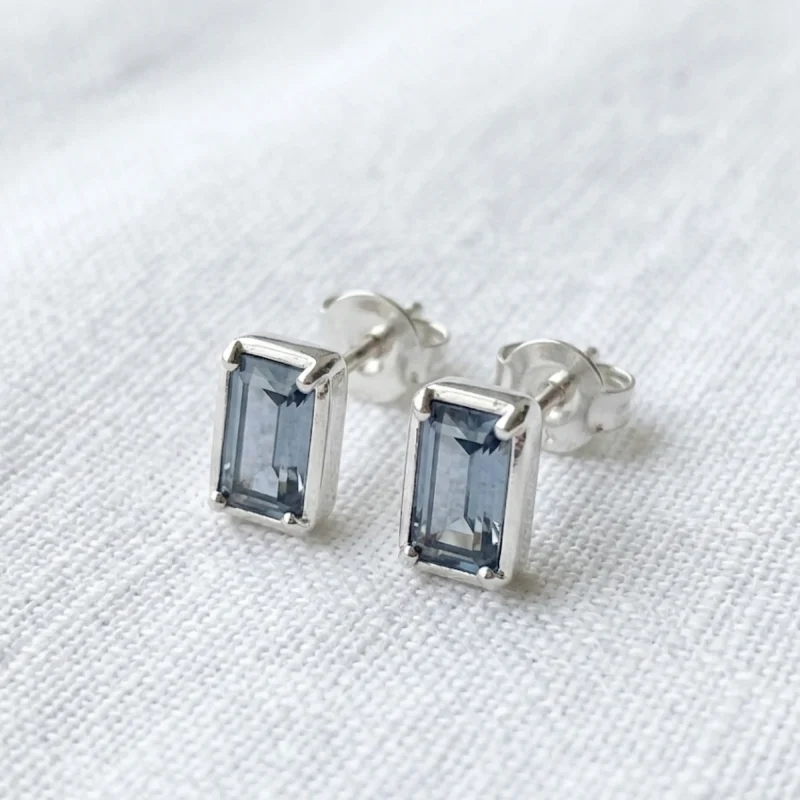 Blue Topaz Luxury Square Gem Drops