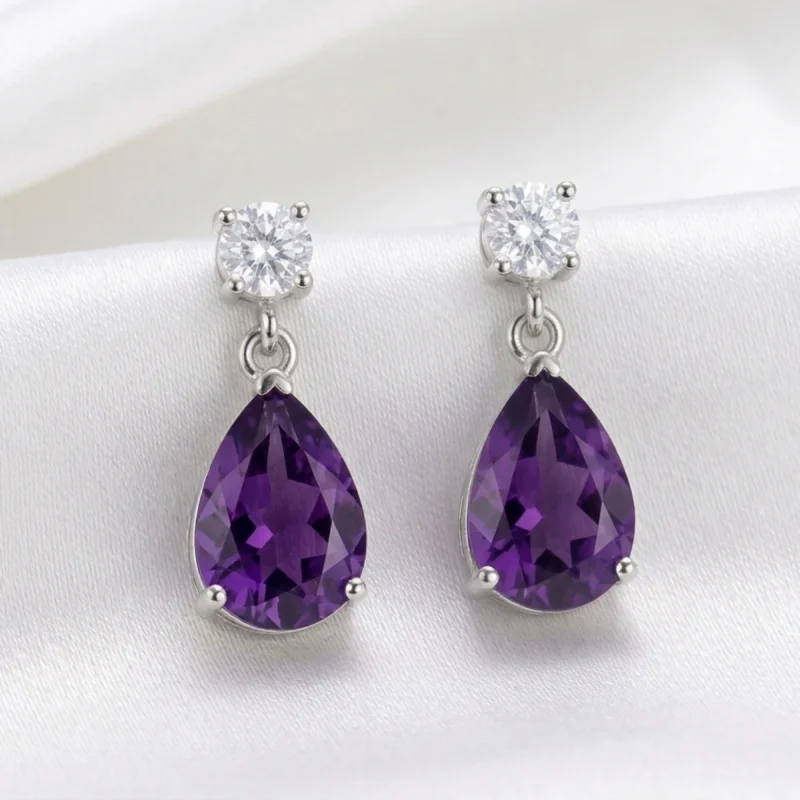 Amethyst Royal Spark Earrings