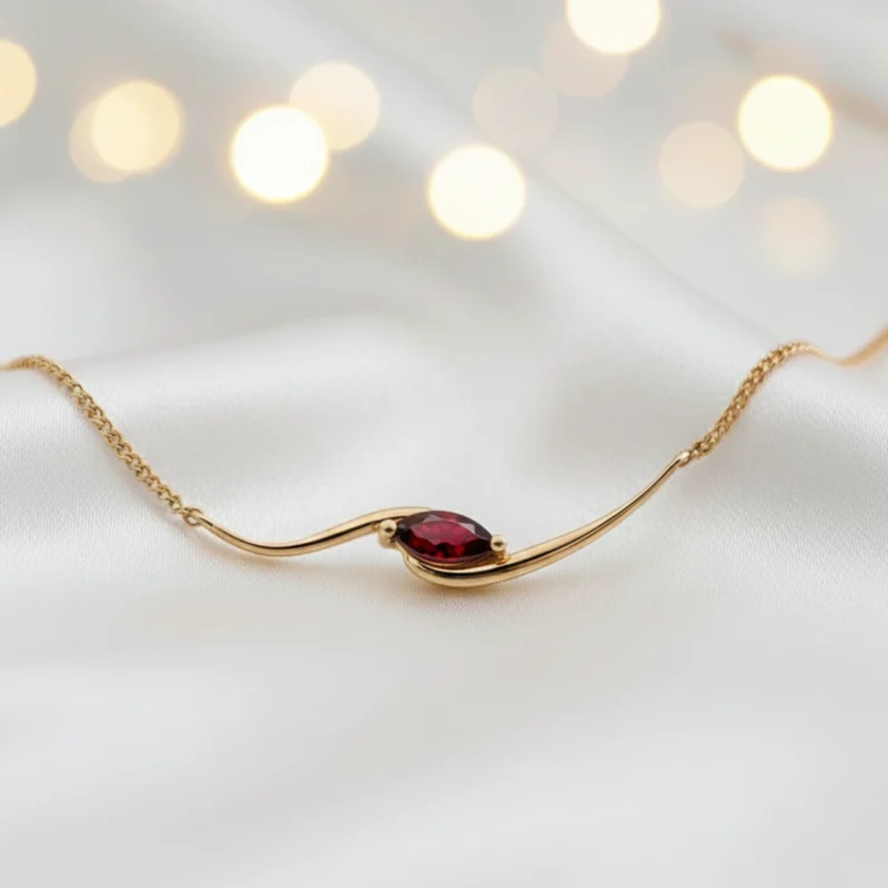 Garnet Midnight Shine Necklace