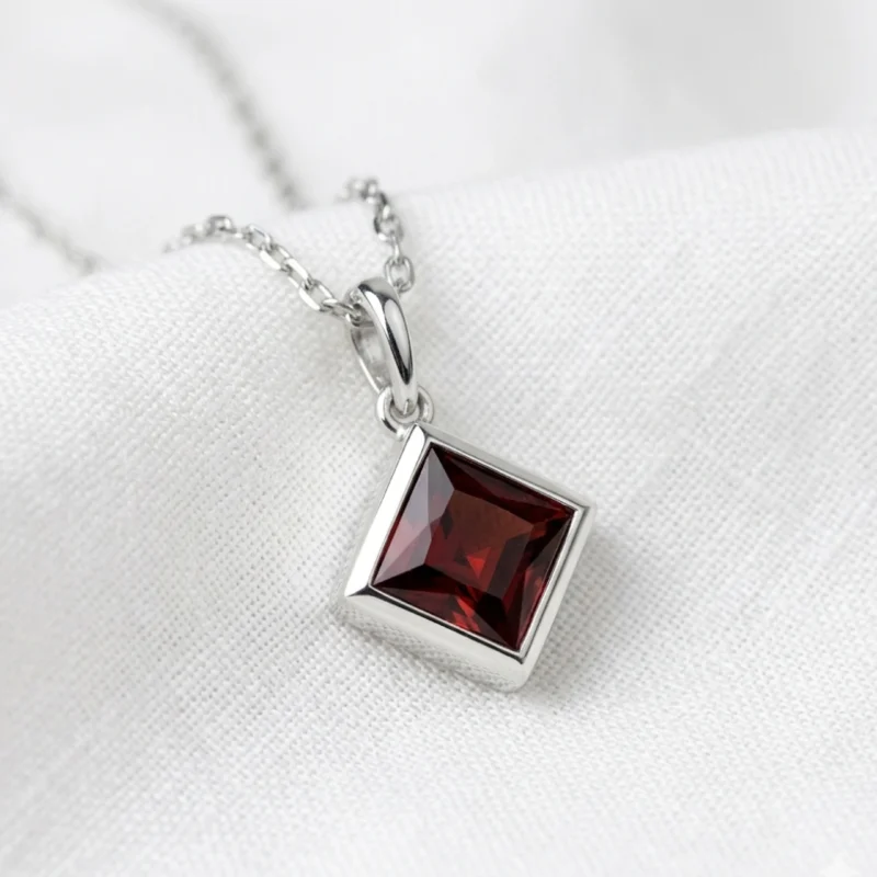 Garnet Power Chain Necklace